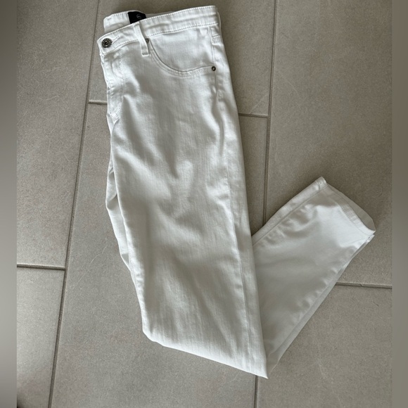 AG ADRIANO GOLDSCHMIED White The Legging Super Skinny Ankle Jeans 30 - Picture 4 of 9
